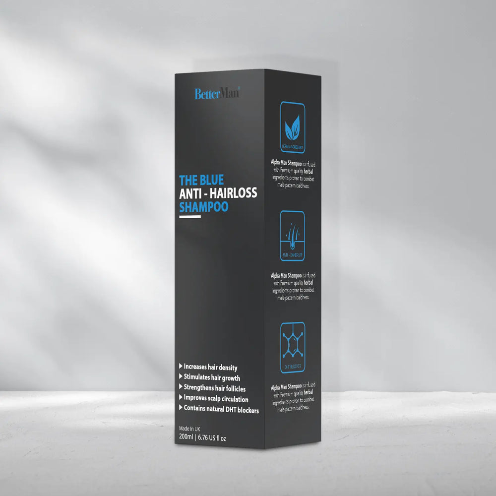 The Blue Anti - Hairloss Shampoo BetterMan Labs