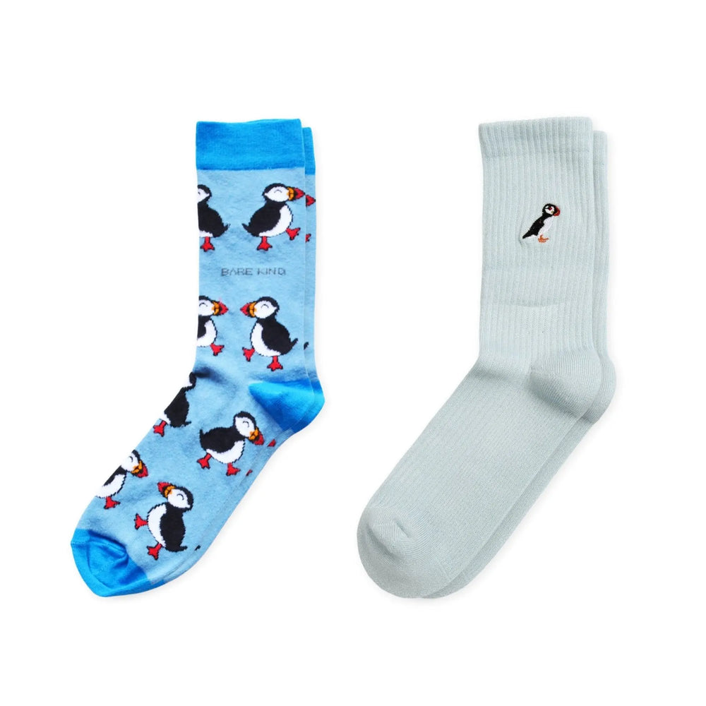 The Blue Puffin 2 Pack Bamboo Sock Set Bare Kind