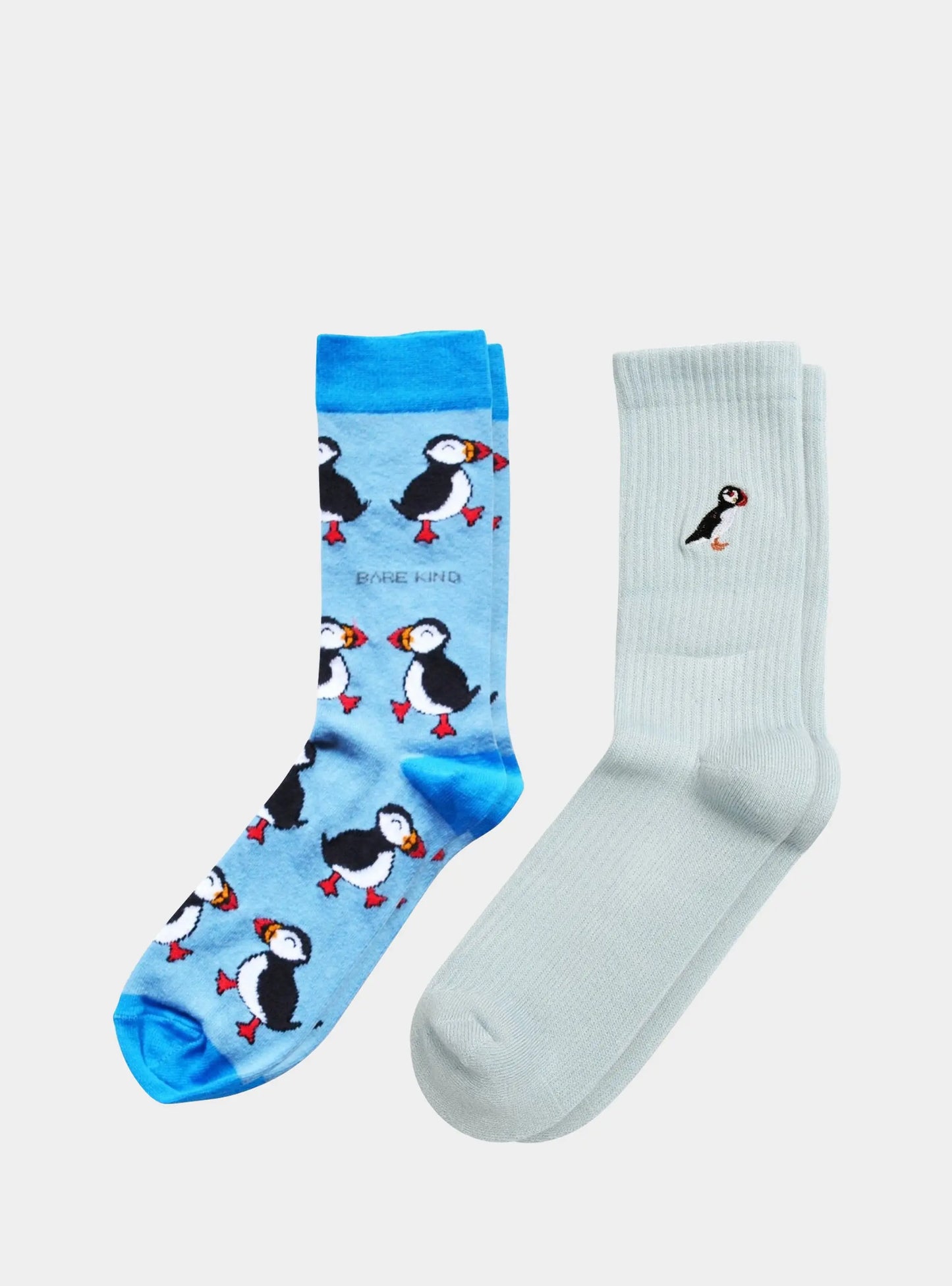The Blue Puffin 2 Pack Bamboo Sock Set Bare Kind