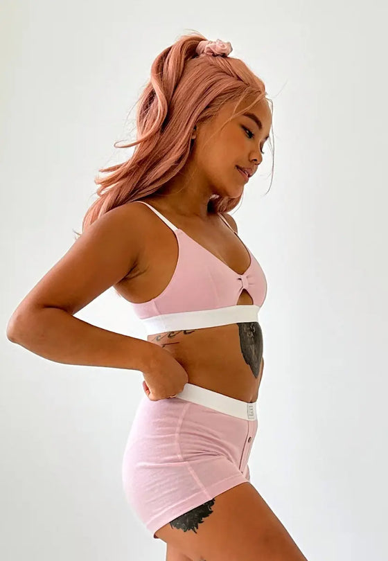 The Bralette, Pink Pantee