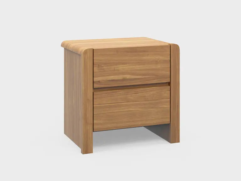 Eve Sleep The Hip Hop Bedside Table - ash finish, side profile view