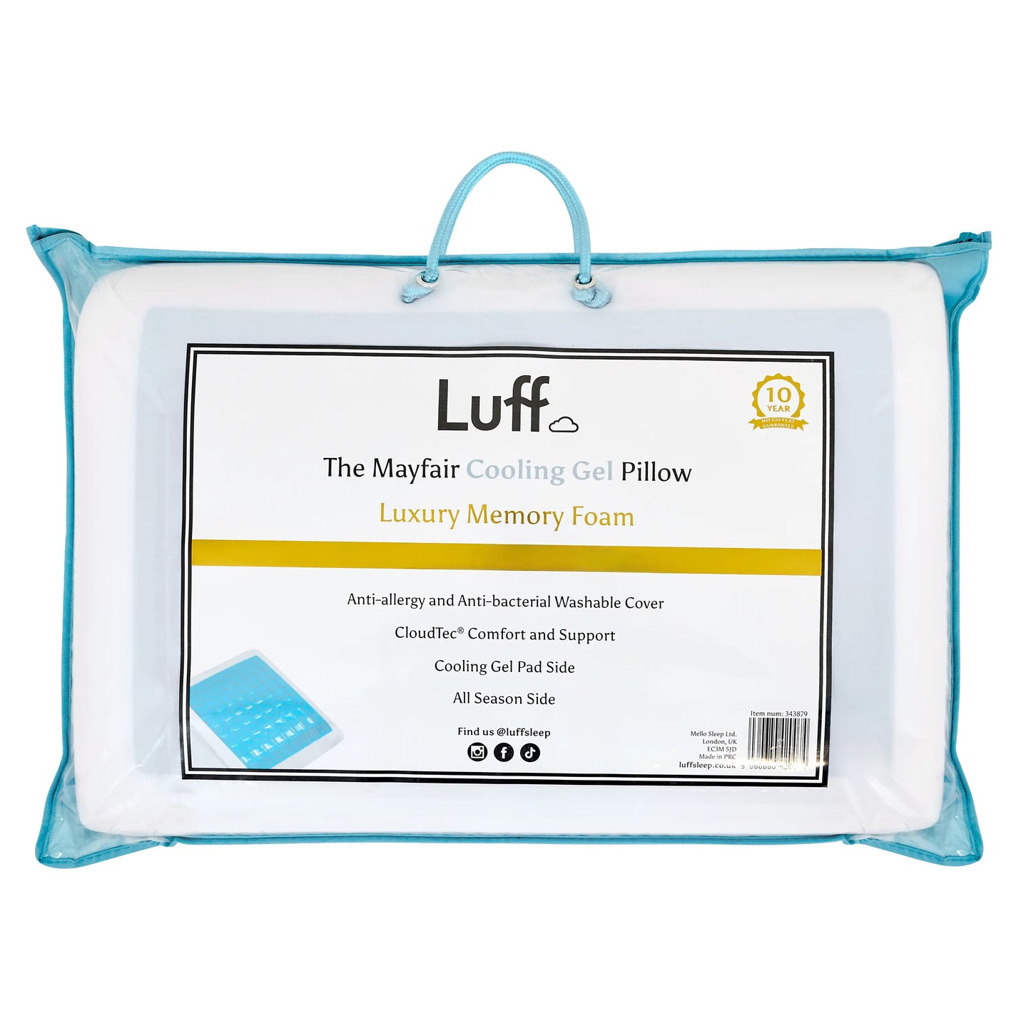 The Mayfair Cooling Gel Pillow Luff Sleep