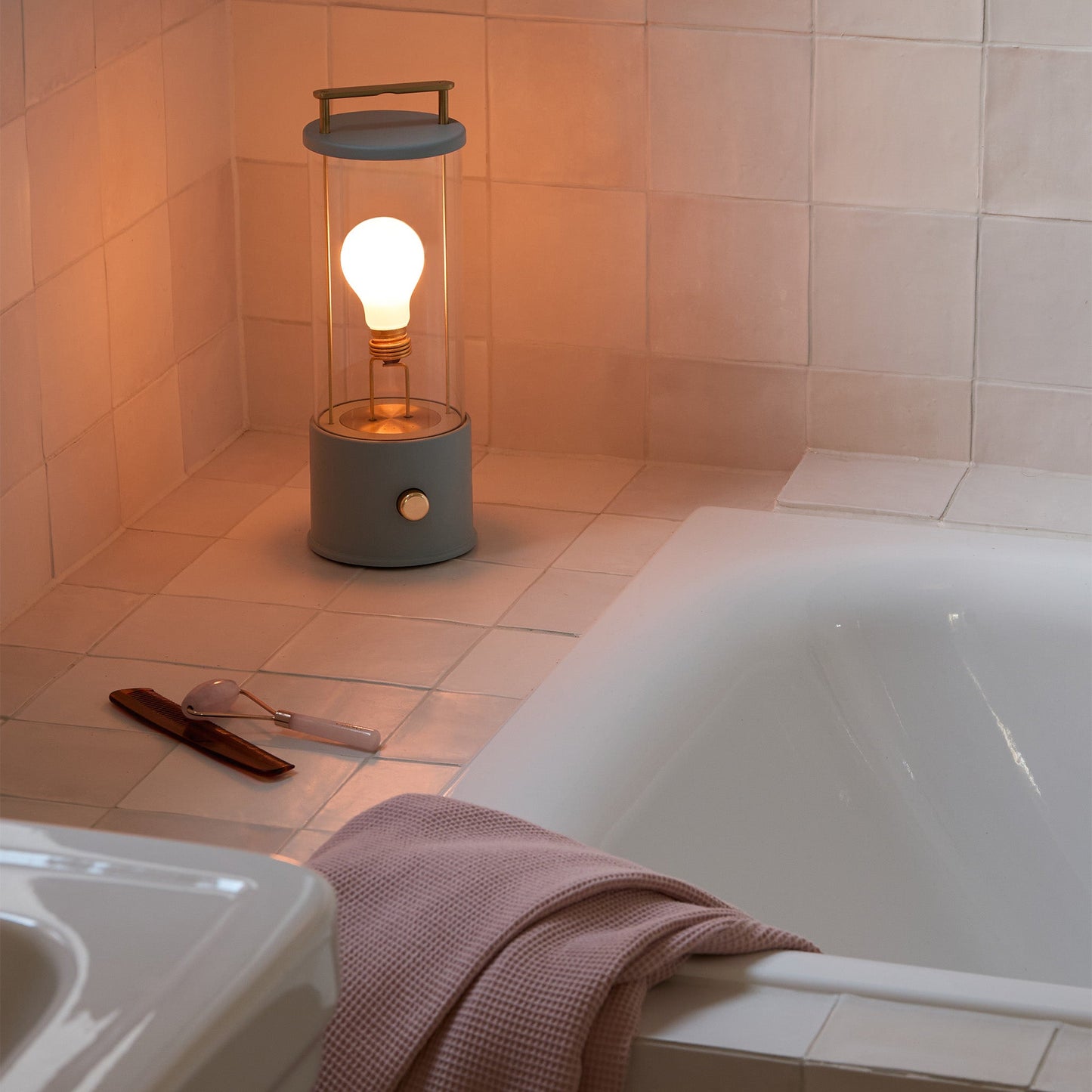 The Muse Portable Lamp in Selvedge Blue Tala