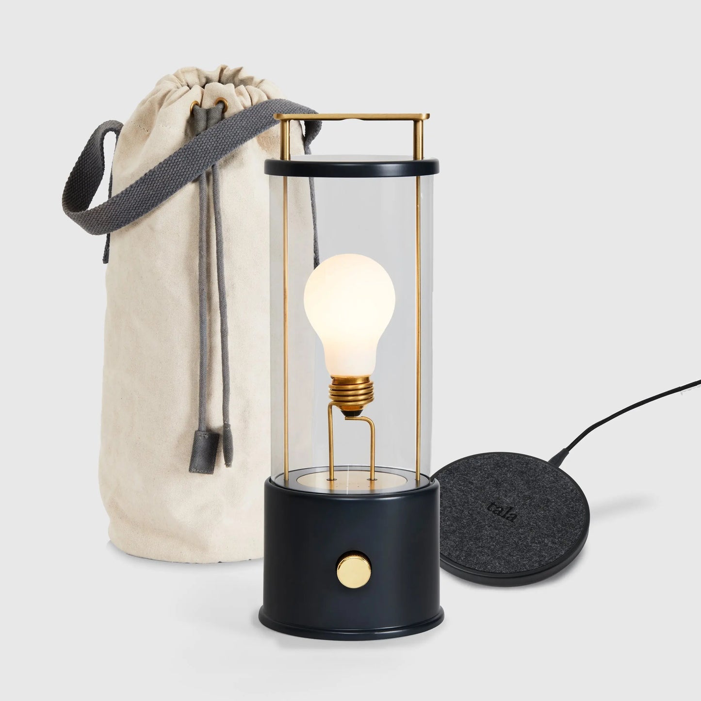 The Muse Portable Lamp in Hackles Black Bundle Tala