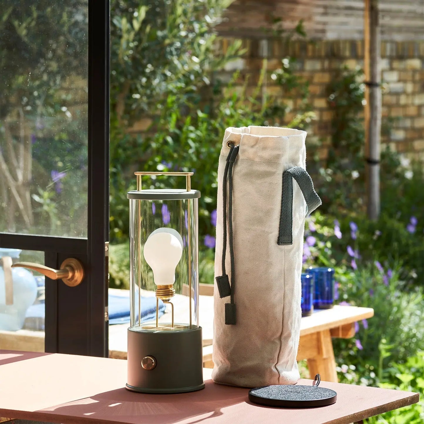 The Muse Portable Lamp in Pleasure Garden Green Bundle Tala