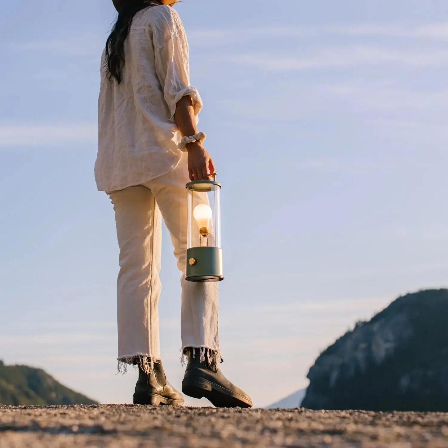 The Muse Portable Lamp in Pleasure Garden Green Tala