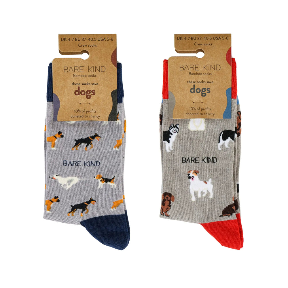 The Paw-some Duo Bamboo Sock Set Bare Kind