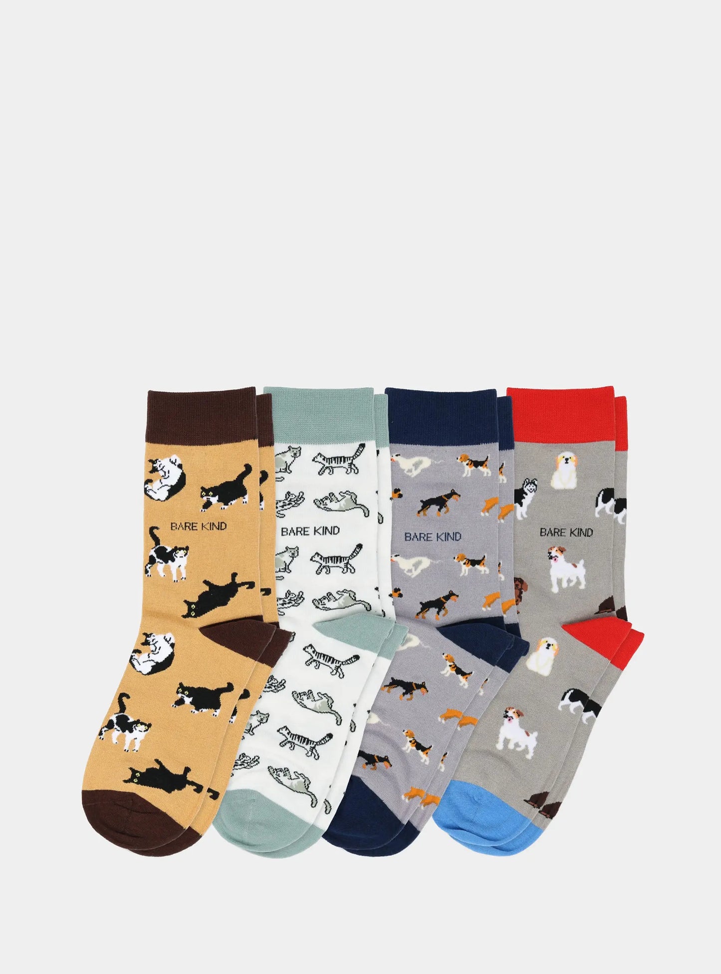 The Paws & Claws Bamboo Sock Set Bare Kind