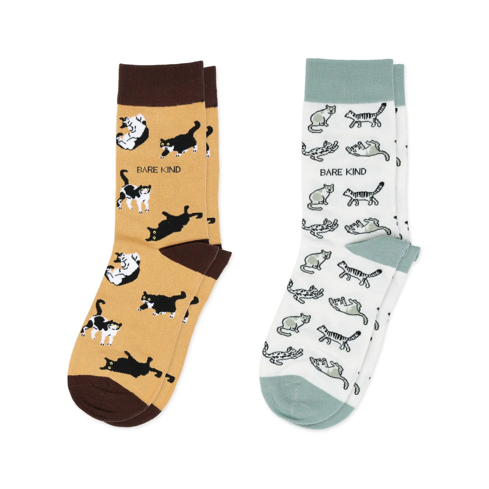 The Purr-fect Pair Bamboo Sock Set Bare Kind