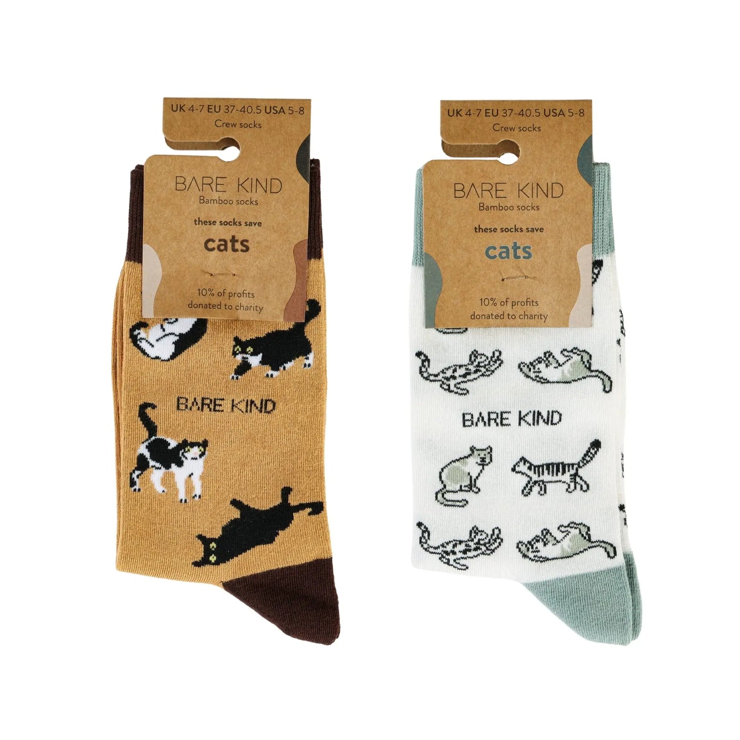 The Purr-fect Pair Bamboo Sock Set Bare Kind