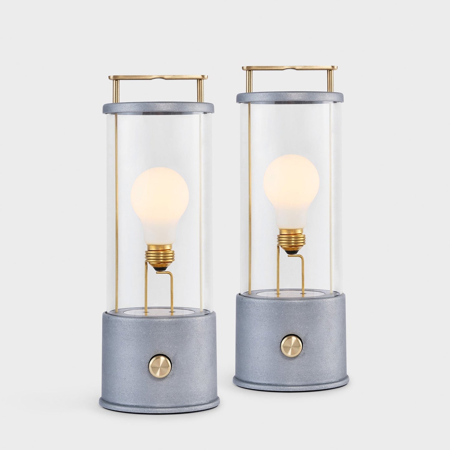 The Rugged Muse Portable Lamp in Raw Aluminium - Set of 2 Tala