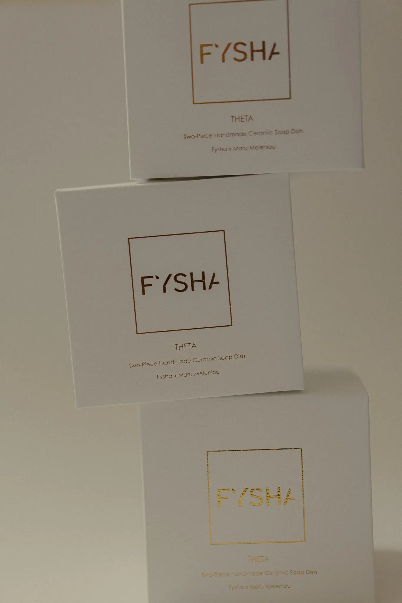 Theta Two-Piece  Handmade Ceramic Soap Dish FYSHA