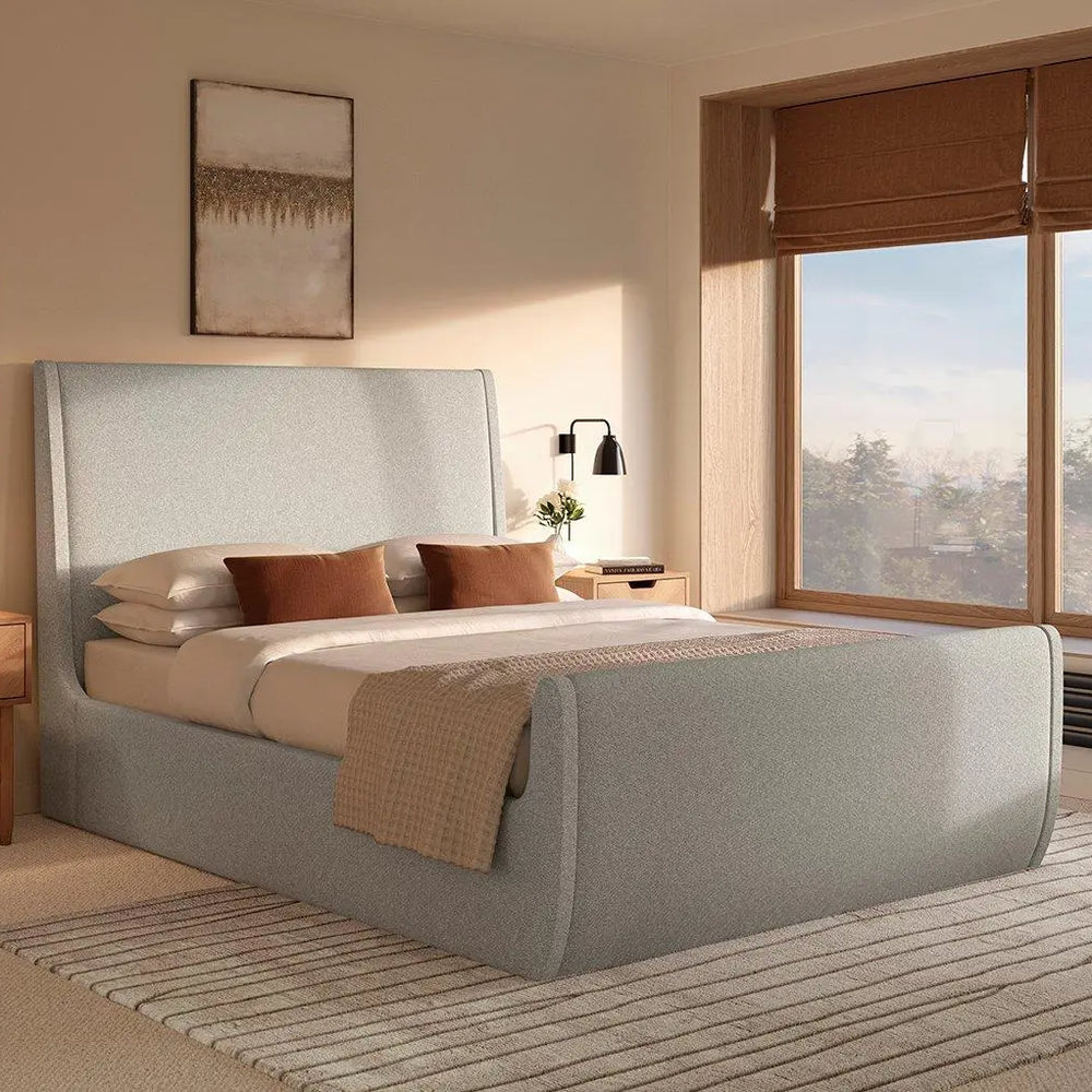 Thetford Upholstered Bed Frame - Grey Dreams
