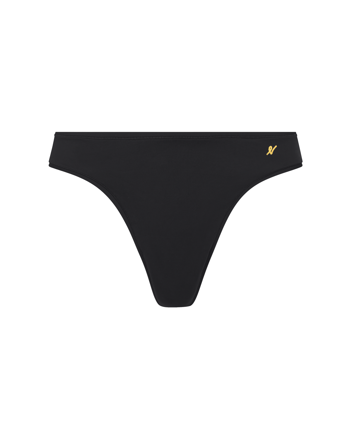 The Stretch Dipped Thong - Black Nudea
