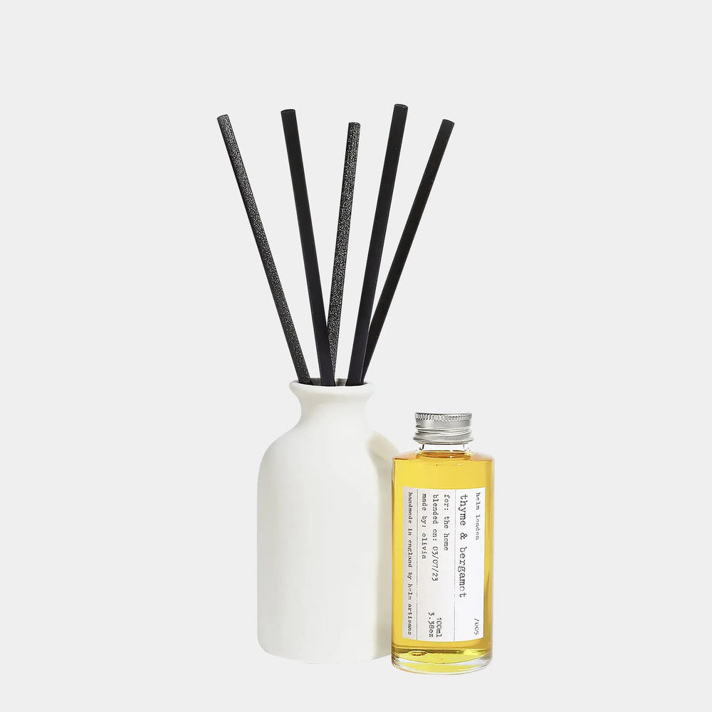 Thyme & Bergamot Ceramic Reed Diffuser - 100ml Helm London