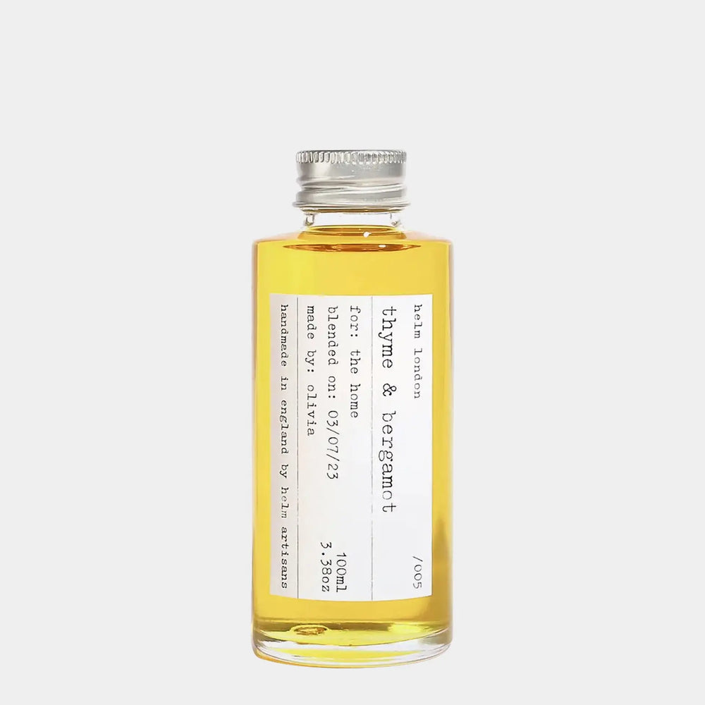 Thyme & Bergamot Reed Diffuser - 100ml Refill Helm London
