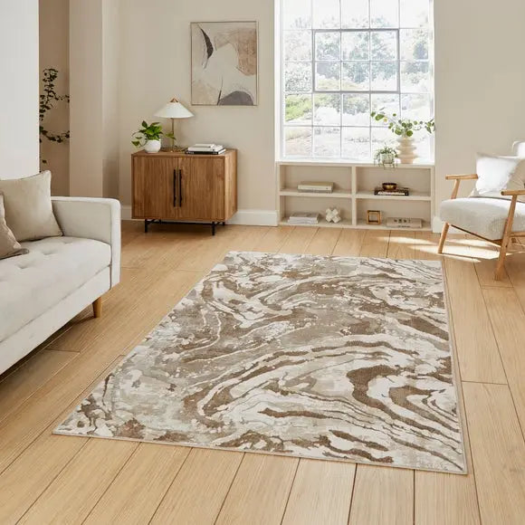 Tidal Coral Rug Dunelm