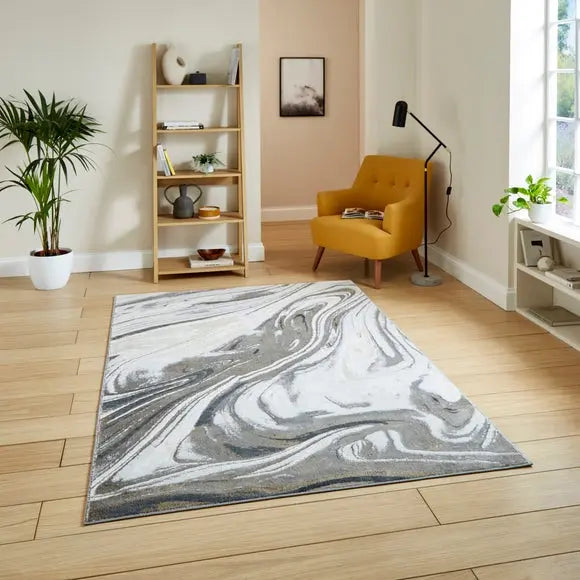 Tidal Mono Rug Dunelm