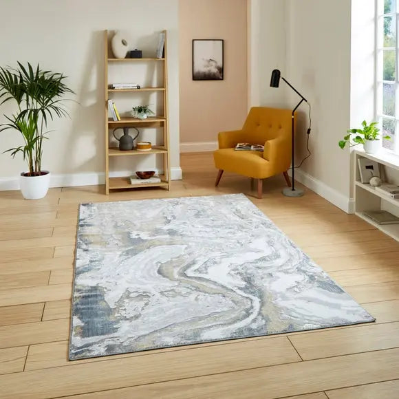 Tidal Swirl Rug Dunelm