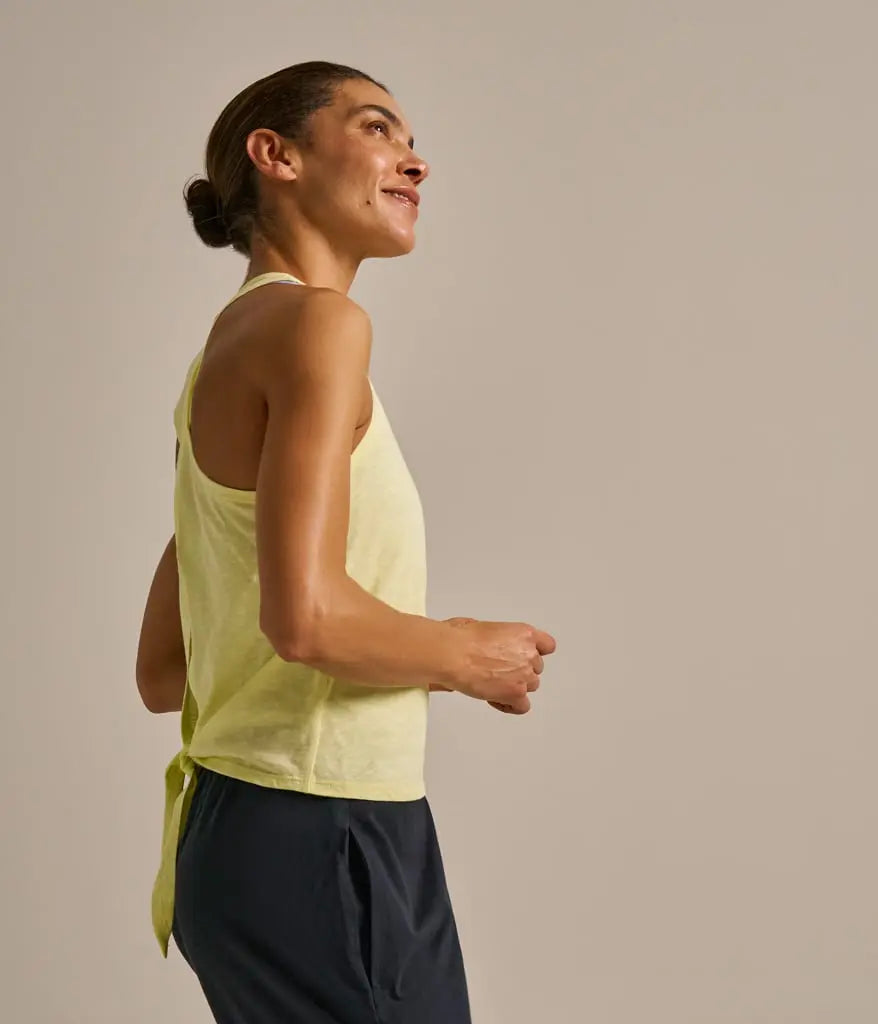 Tie Back Slub Vest Top BAM Clothing