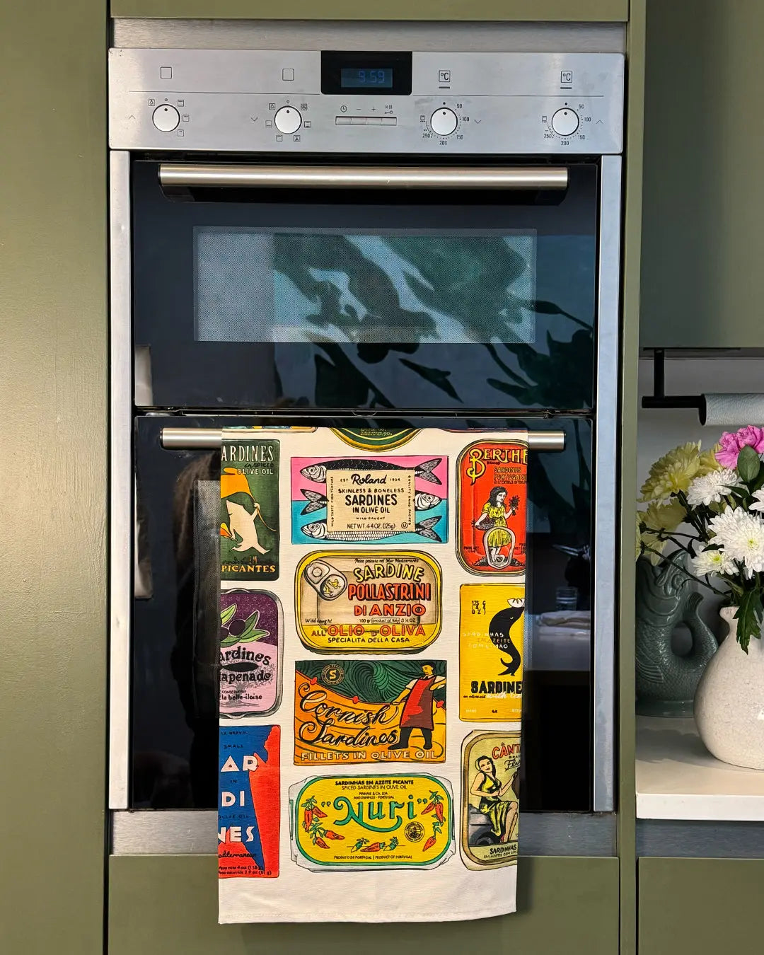 Tinned Sardine Tea Towel Quite Nice London