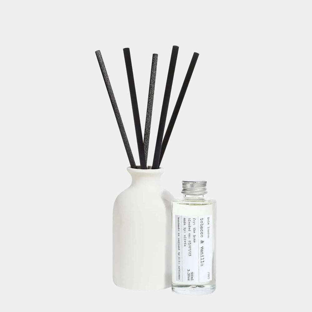 Tobacco & Vanilla Ceramic Reed Diffuser - 100ml Helm London