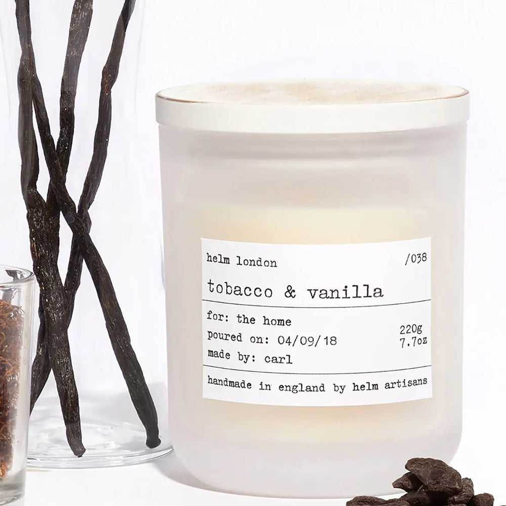 Tobacco & Vanilla Luxury Candle Helm London