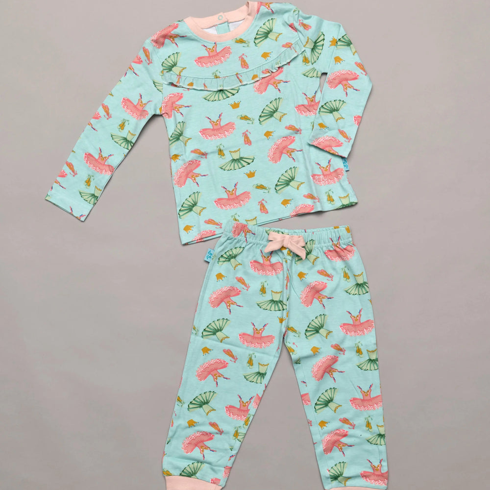 Toddler Girl Pyjamas - Ballet Print Luca and Rosa