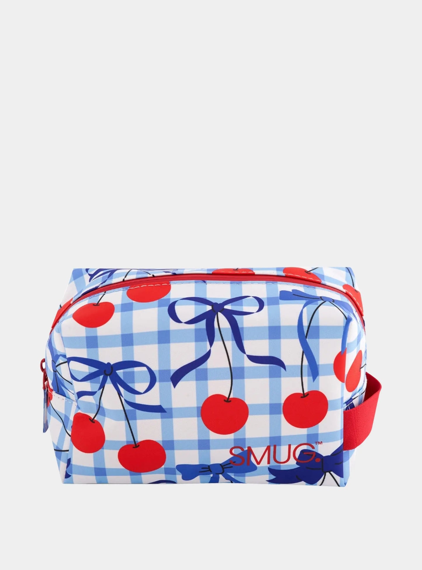 Toiletry Bag - Blue Cherries Print SMUG