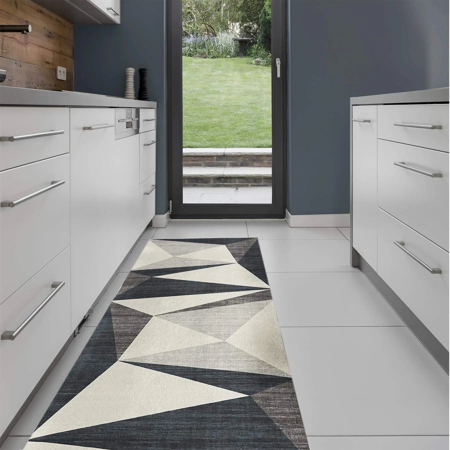 Tokyo Geo Blue Rug The Rugs