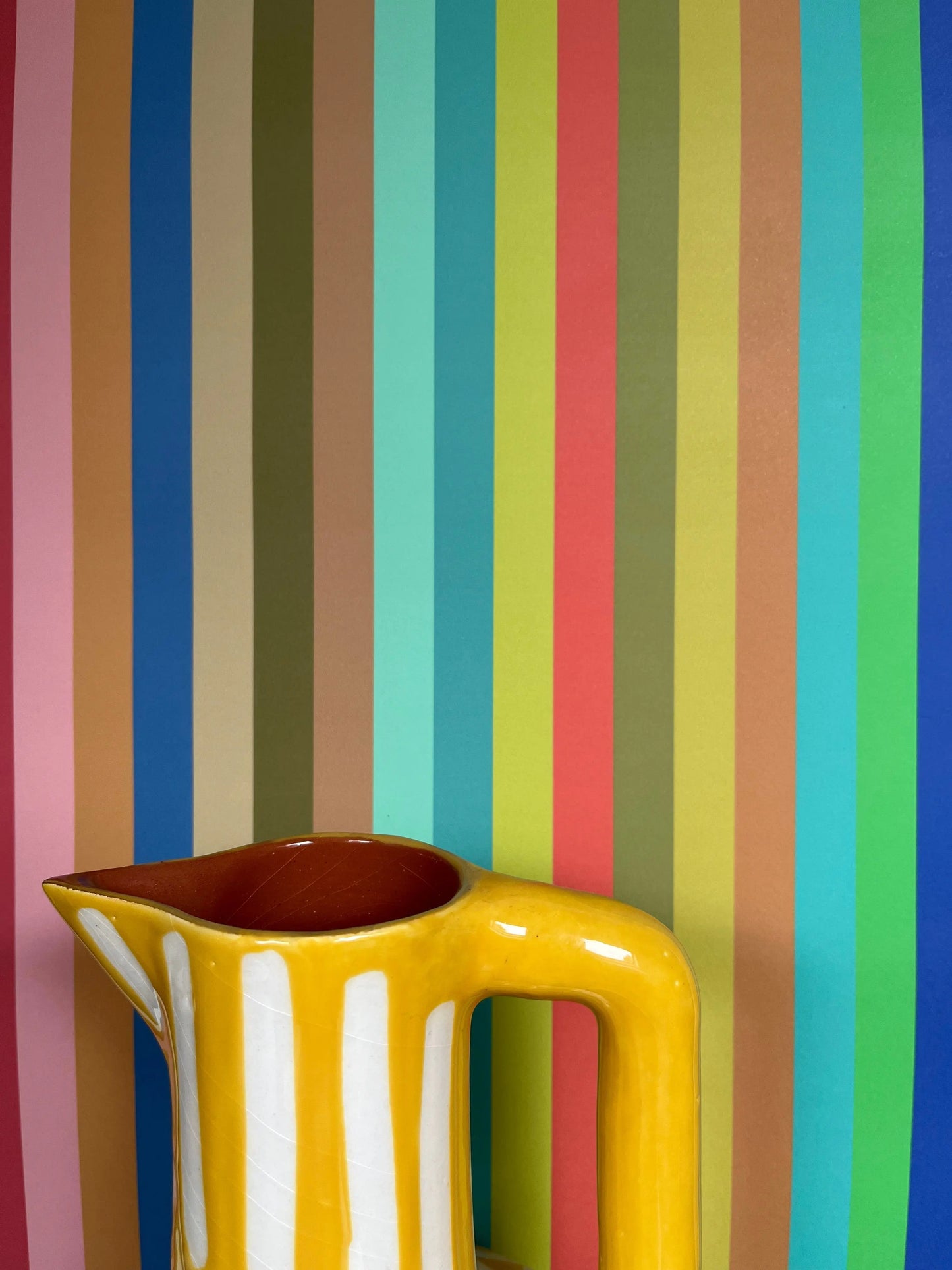 Tonal Stripe Wallpaper - Pool Sharon Jane
