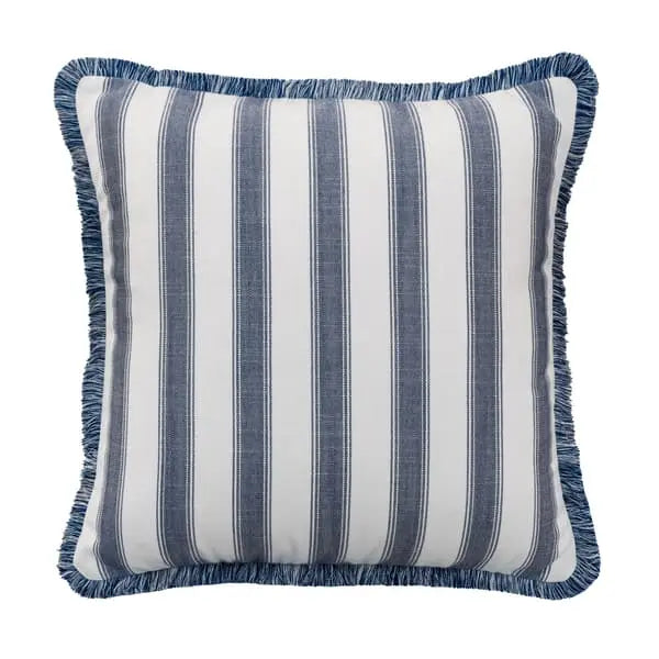 Tote Navy, Hollowfibre, Cushion Sophie Paterson Stripe Andrew Martin