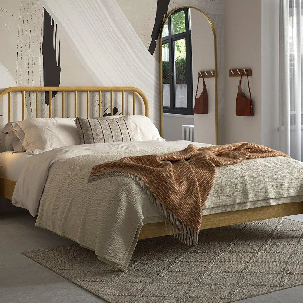 Trafford Wooden Bed Frame - Brown Dreams