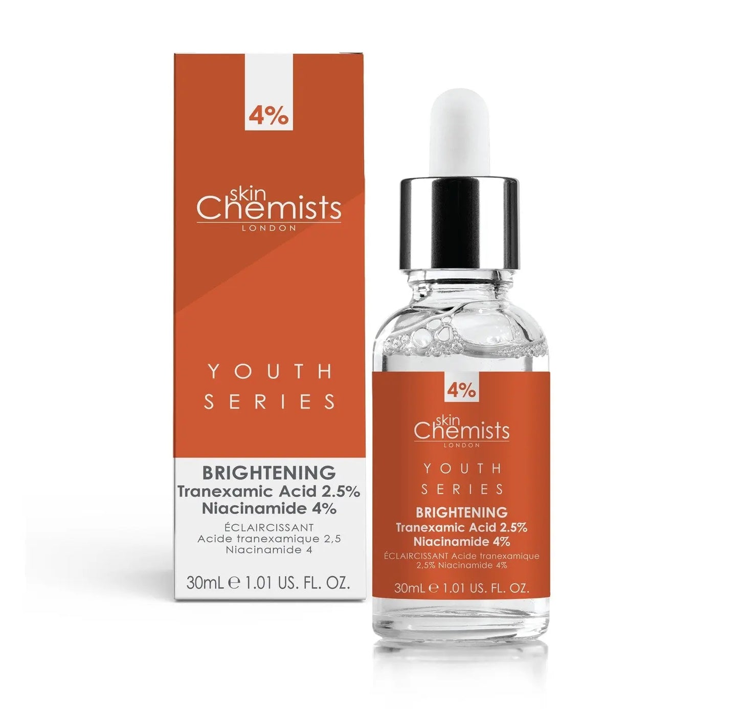 Tranexamic Acid 2.5%, Niacinamide 4% Brightening Facial Serum 30ml skinChemists