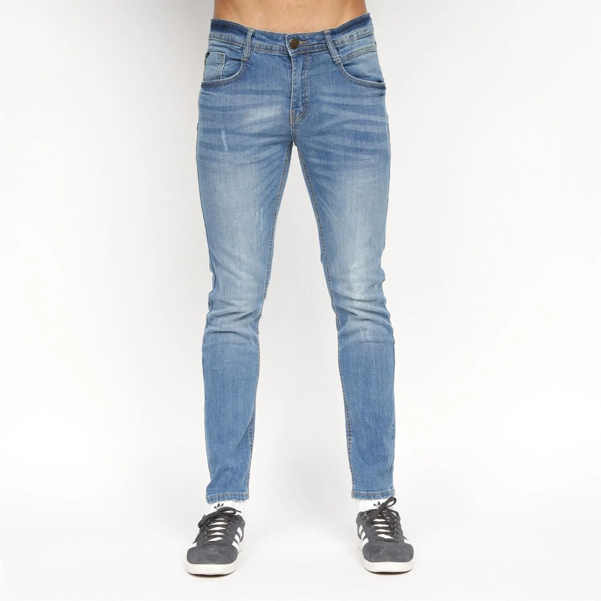 Tranfold Slim Fit Jeans Light Wash Duck and Cover