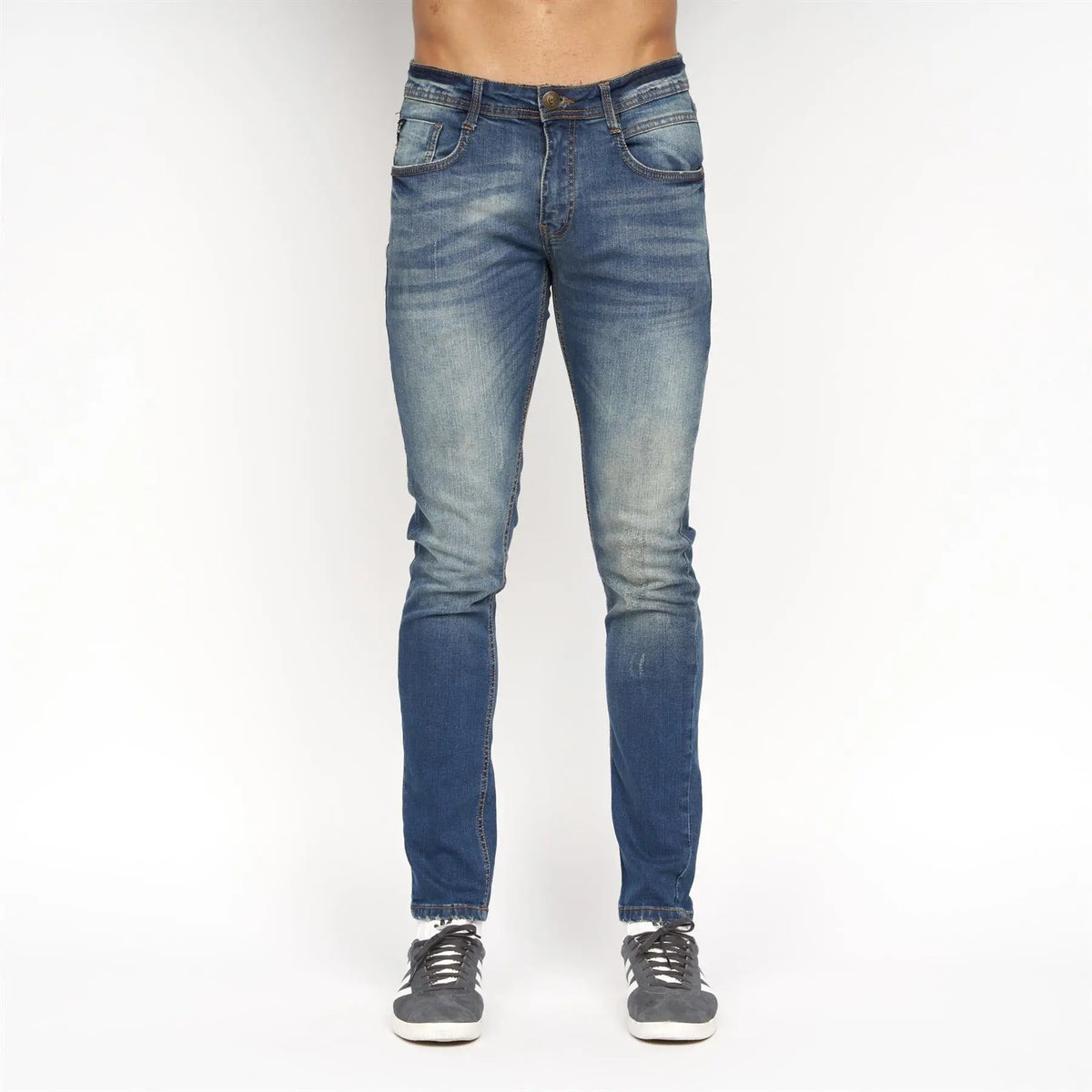 Tranfold Slim Fit Jeans Tinted Blue Duck and Cover