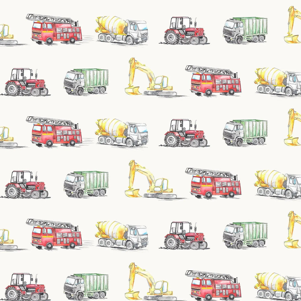 Transport Children's Wallpaper Katie Hipwell Design