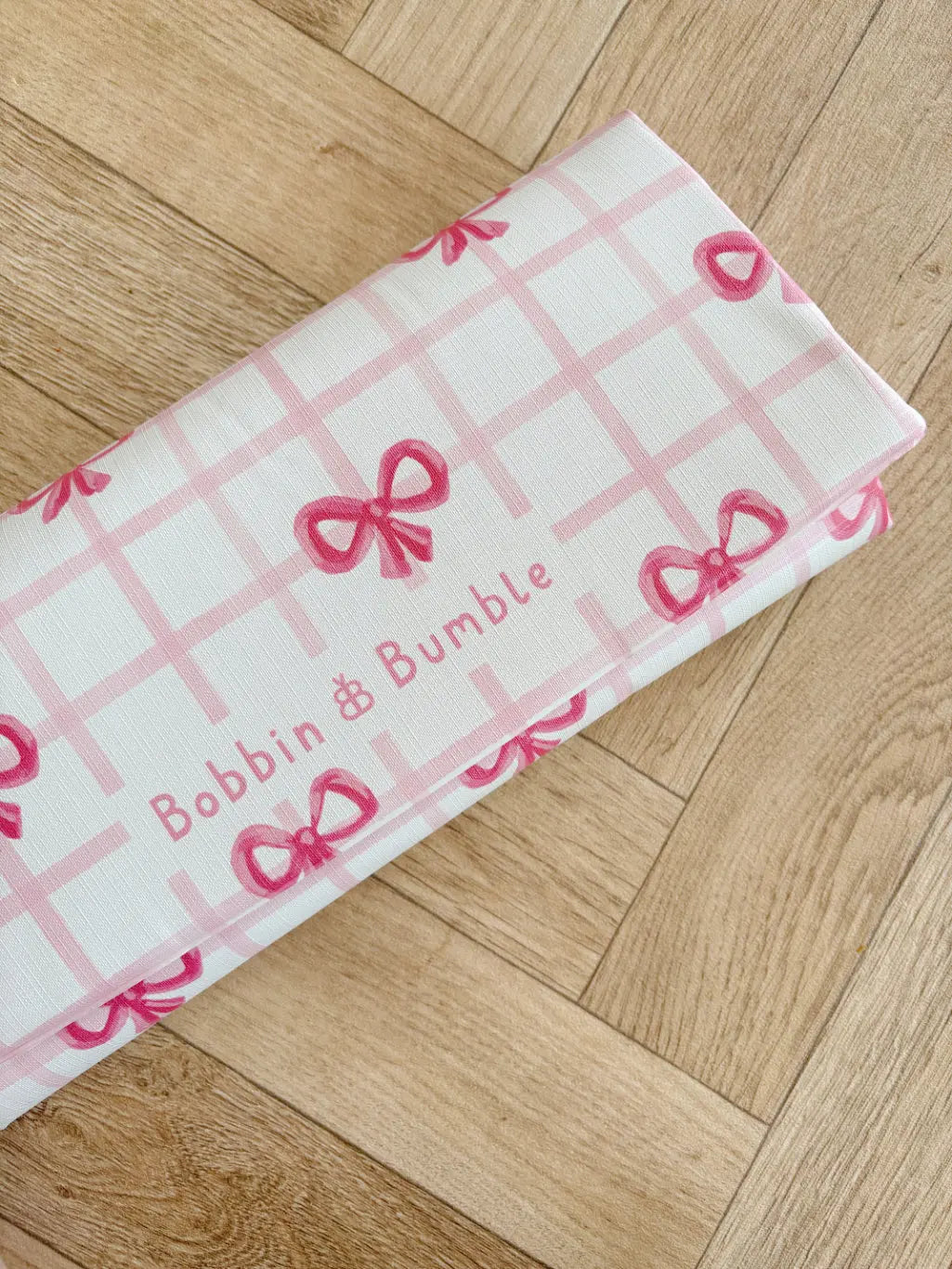 Travel Changing Mat - Pink Bows Bobbin and Bumble