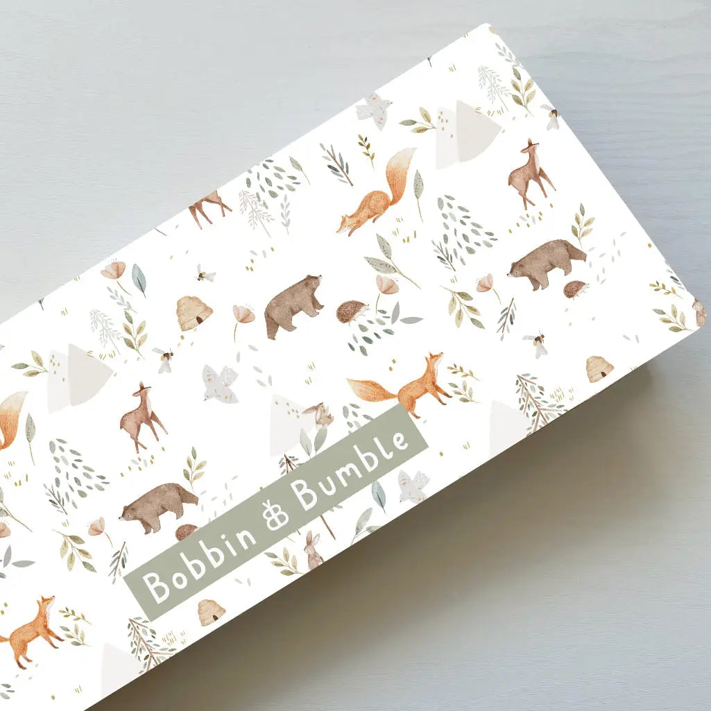 Travel Changing Mat - Woodland Animals Bobbin and Bumble