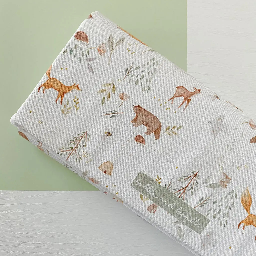 Travel Changing Mat - Woodland Animals Bobbin and Bumble