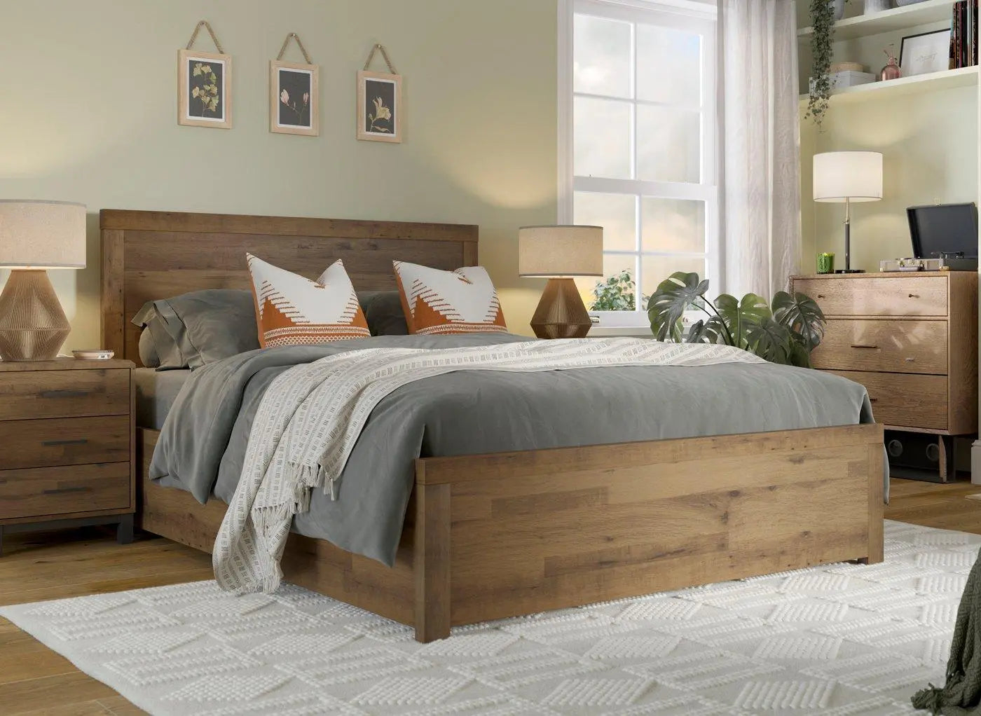Tribeca Wooden Ottoman Bed Frame - Brown Dreams