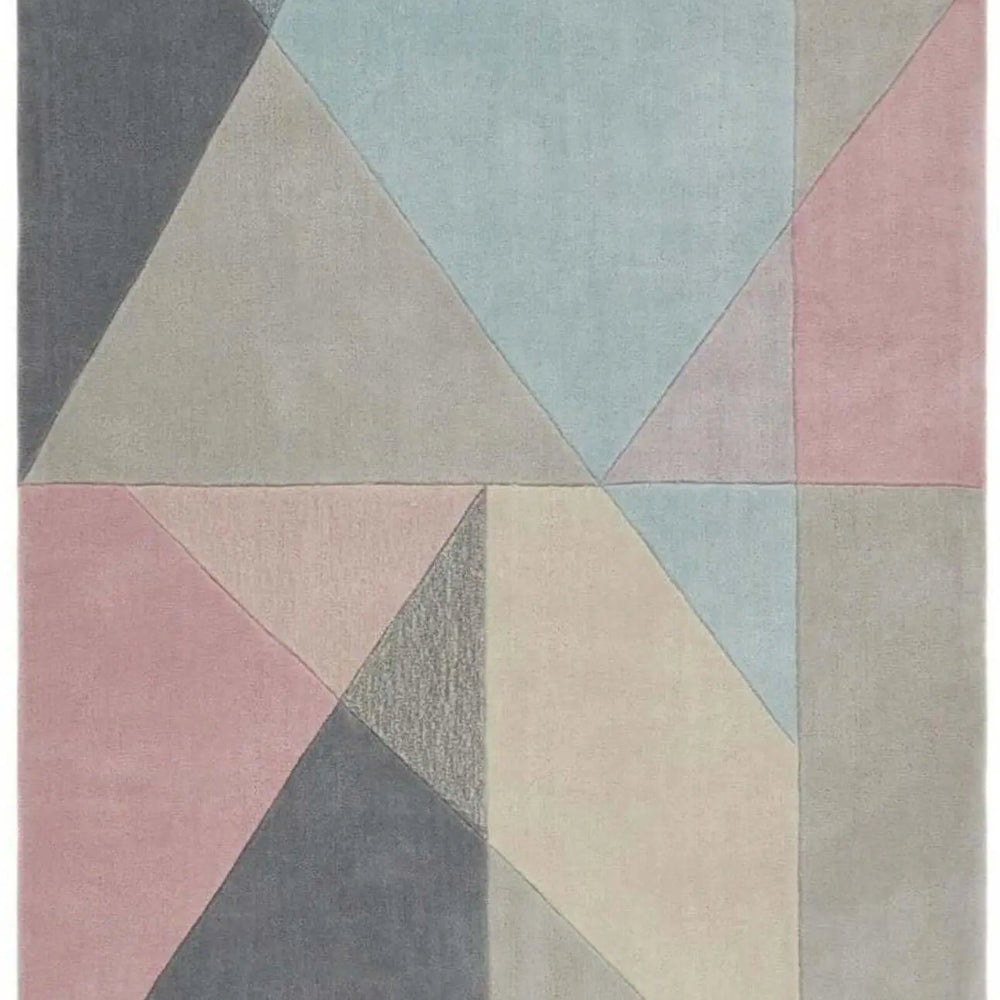Trio Multi Pastel Geometric Rug The Rugs