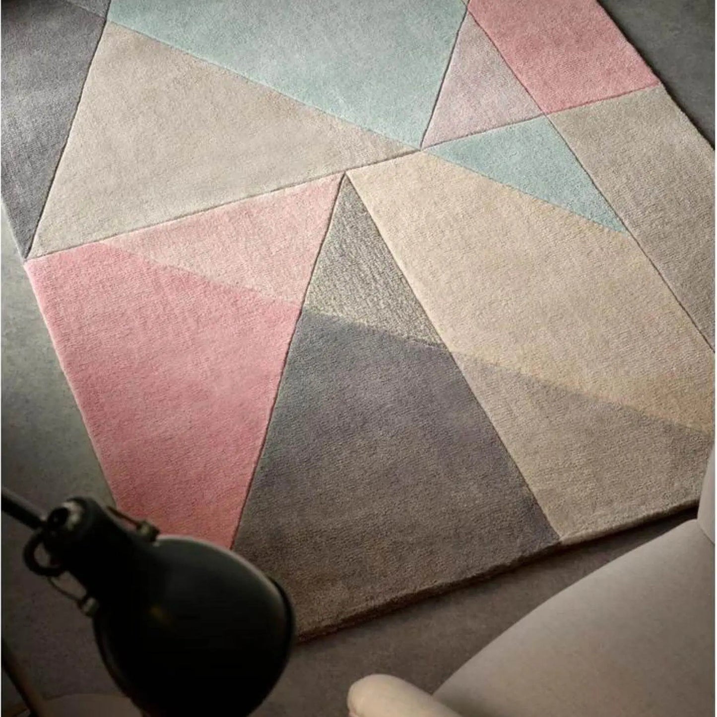 Trio Multi Pastel Geometric Rug The Rugs