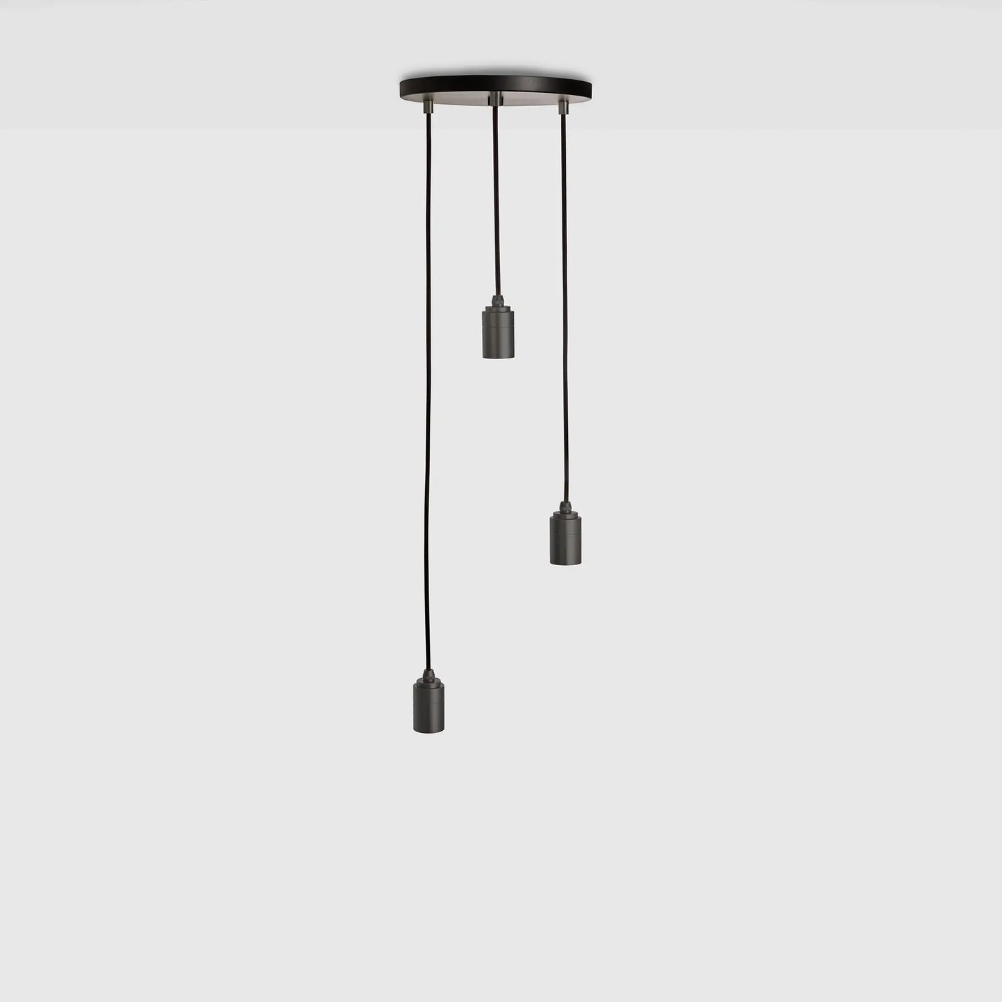 Triple Pendant in Graphite - Black Canopy Tala