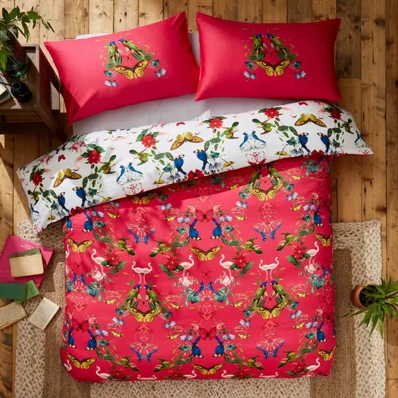 Tropical Kaleidoscope Cotton Duvet Cover & Pillowcase Set Dunelm