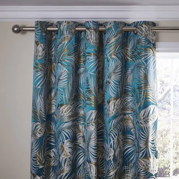 Tropical Paradise Eyelet Curtains Dunelm