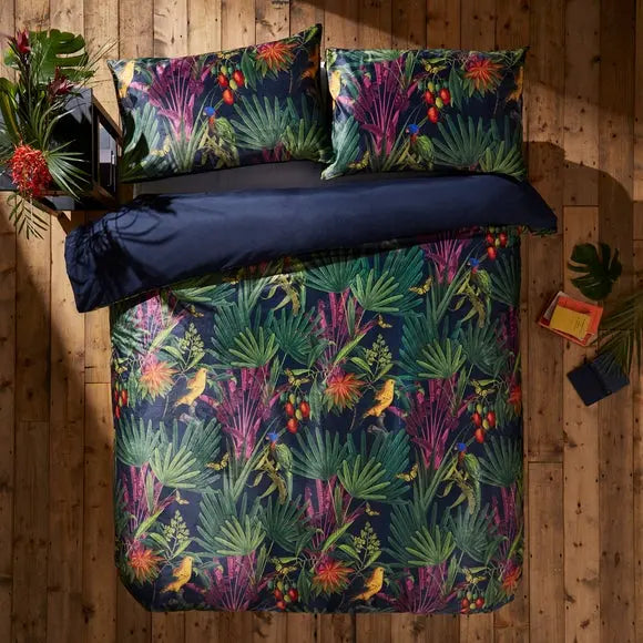Tropical Treasures Duvet Cover & Pillowcase Set Dunelm