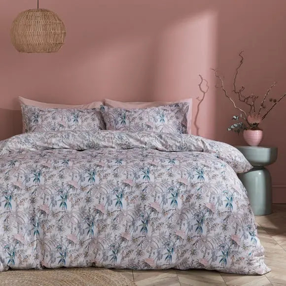 Tropics Floral Duvet Cover and Pillowcase Set Dunelm
