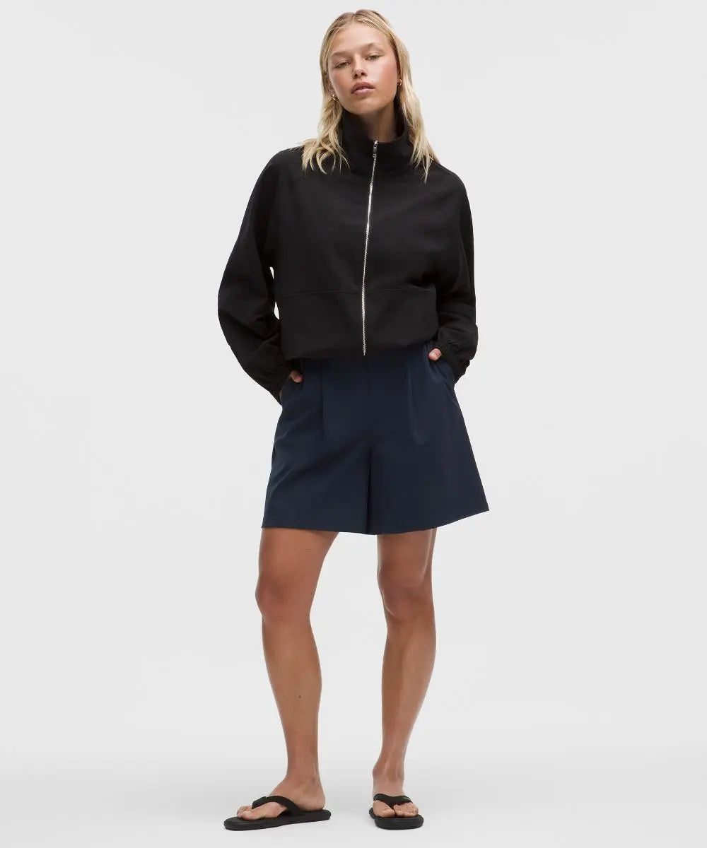 True Navy Women's Daydrift Pleated High-Rise Shorts Lululemon