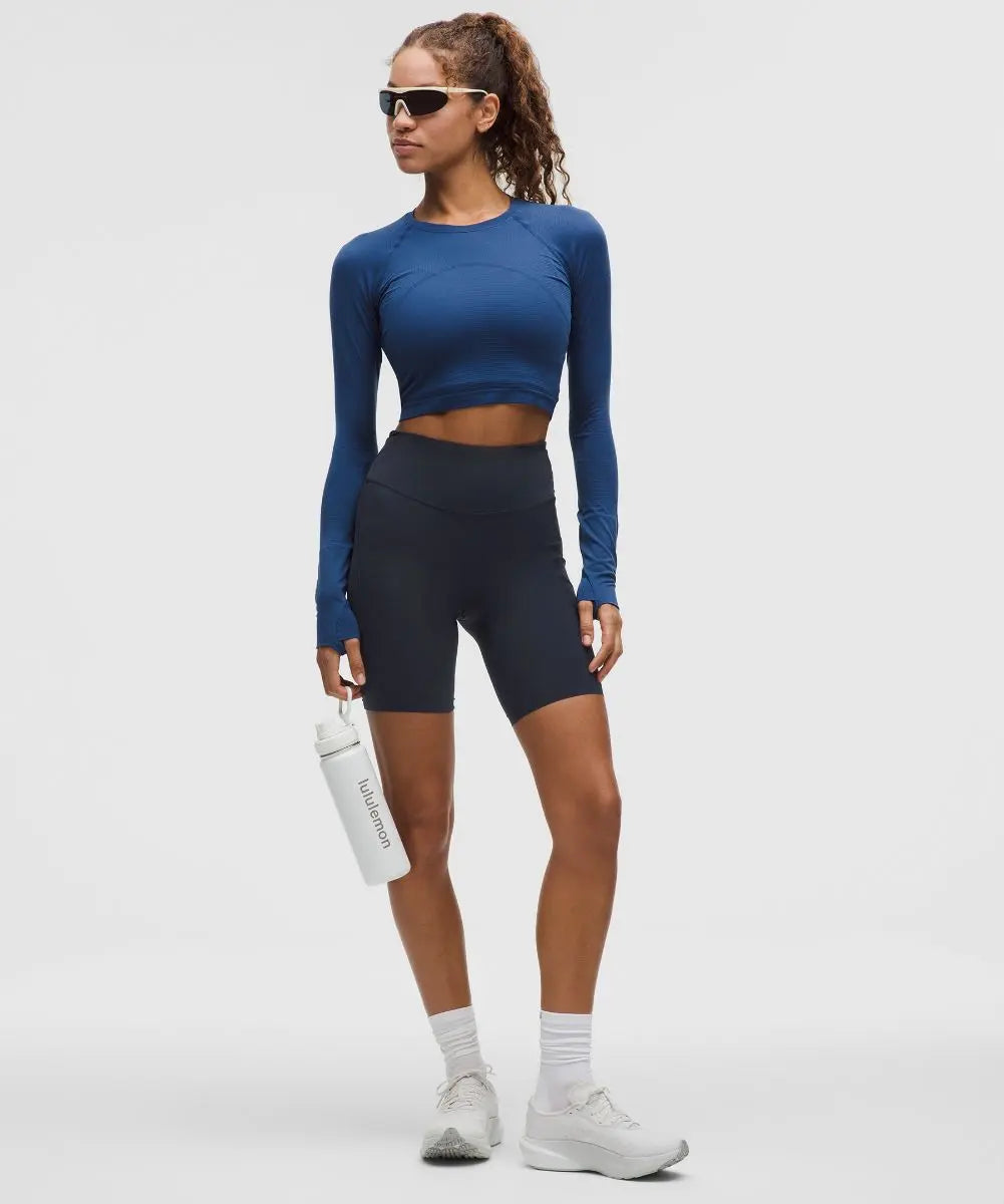True Navy Women's Fast and Free High-Rise Shorts 5 Pocket Lululemon